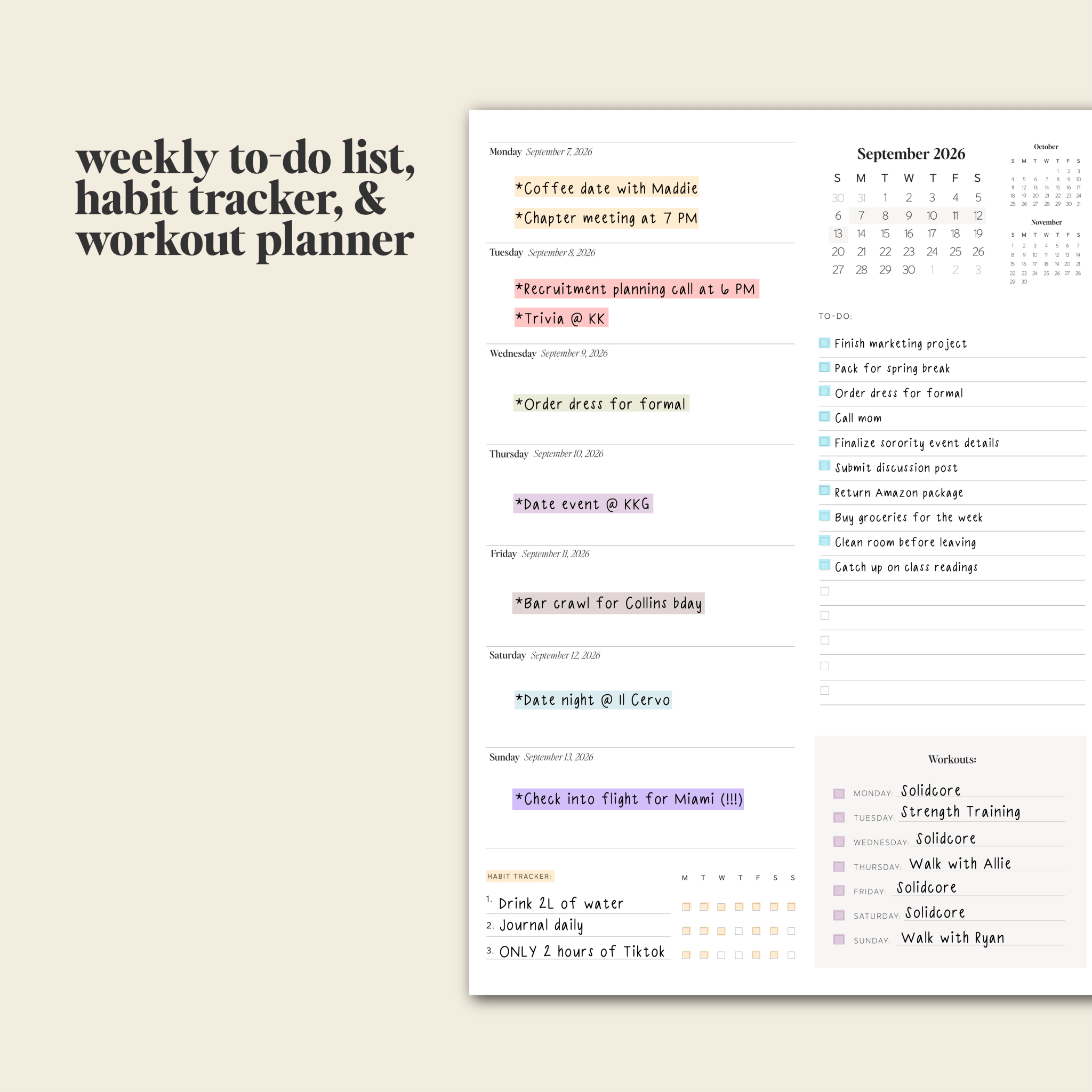 2026 College Planner - Real Life Co.