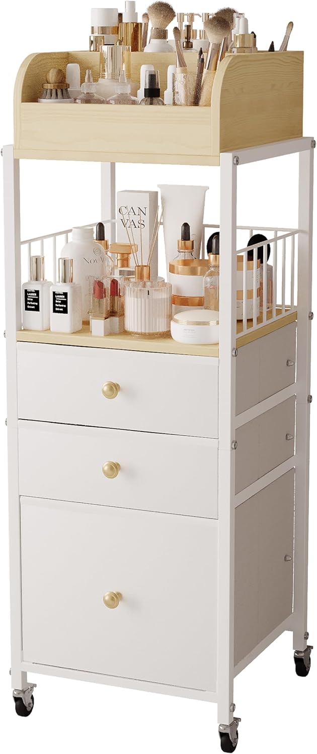 Chloe Makeup Organizer Cart - Real Life Co