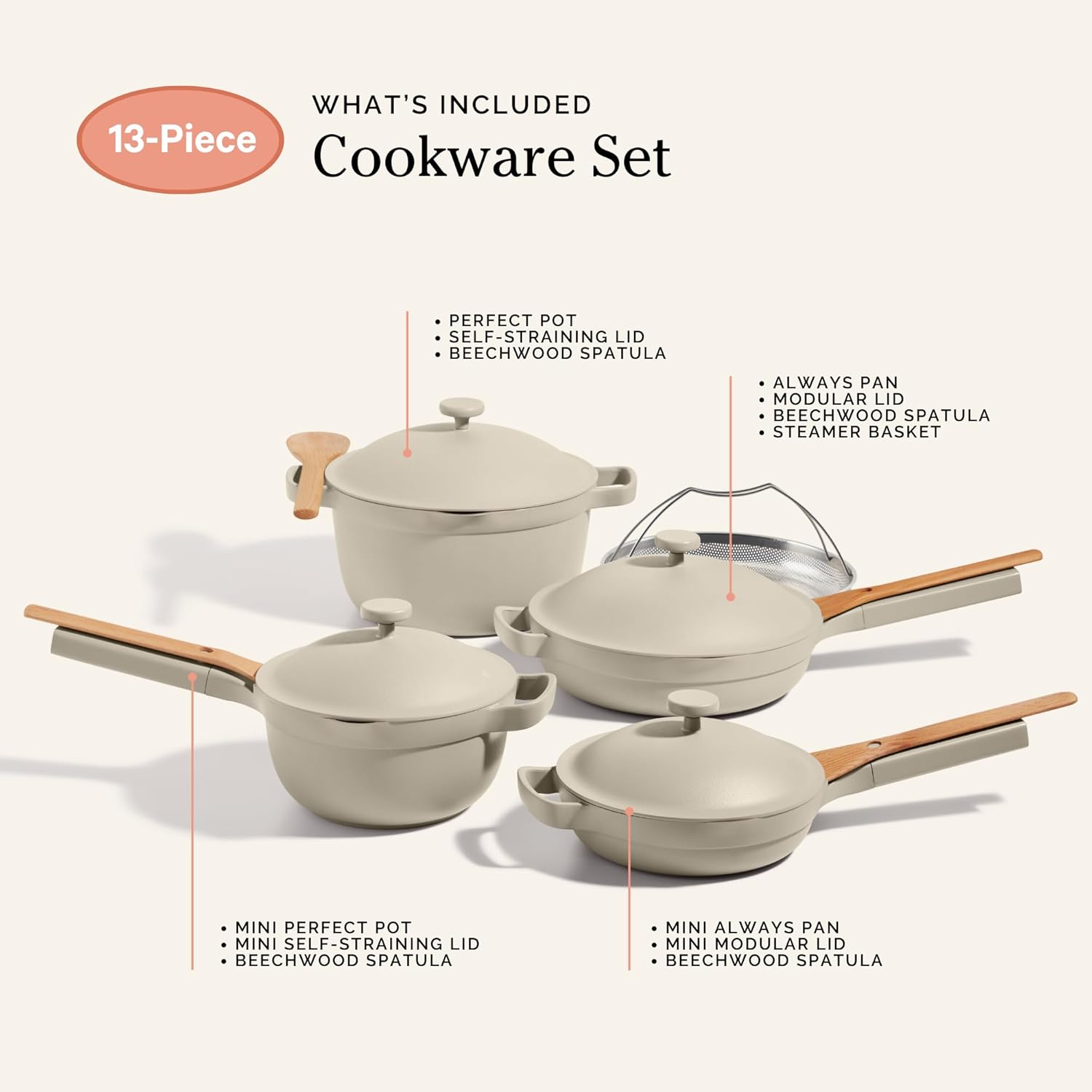 Cookware Set, 13 - Piece Set - Real Life Co