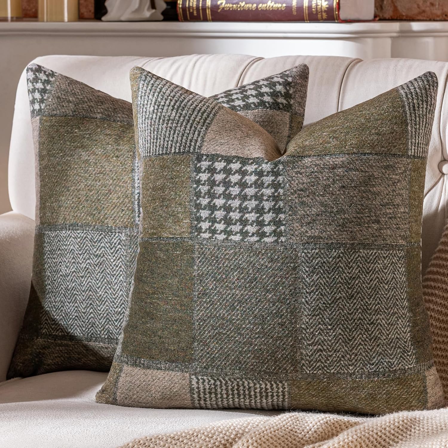 Cover Pillowcase for Sofa Couch Bed 20 X 20 - Inch Blue - Real Life Co