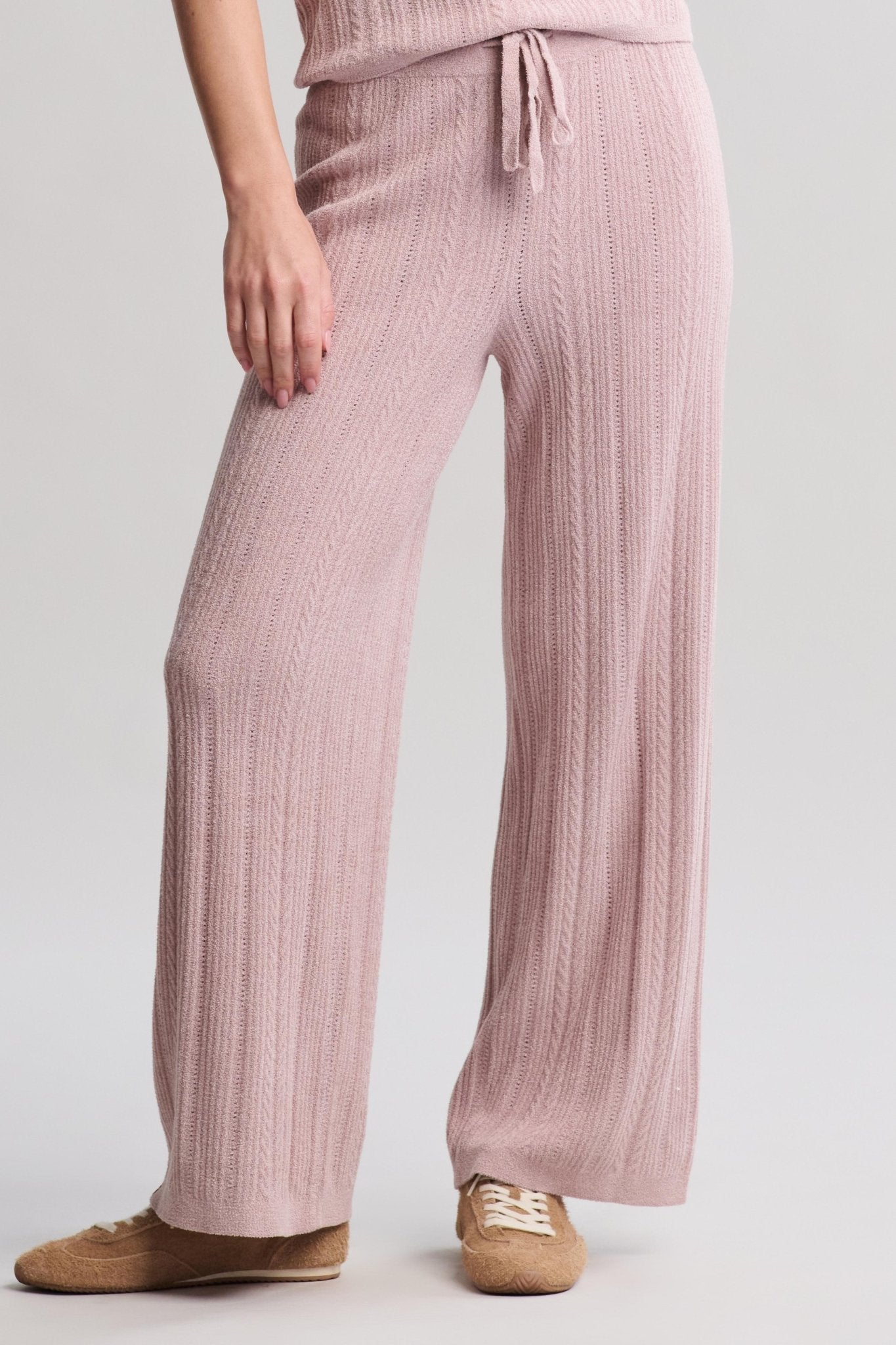 Cozychic Ultra Lite® Cable Knit Ankle Pant - Real Life Co.