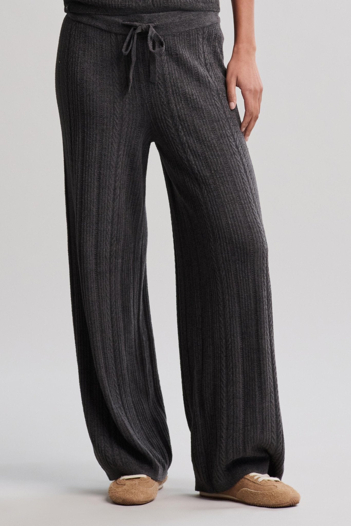 Cozychic Ultra Lite® Cable Knit Ankle Pant - Real Life Co.