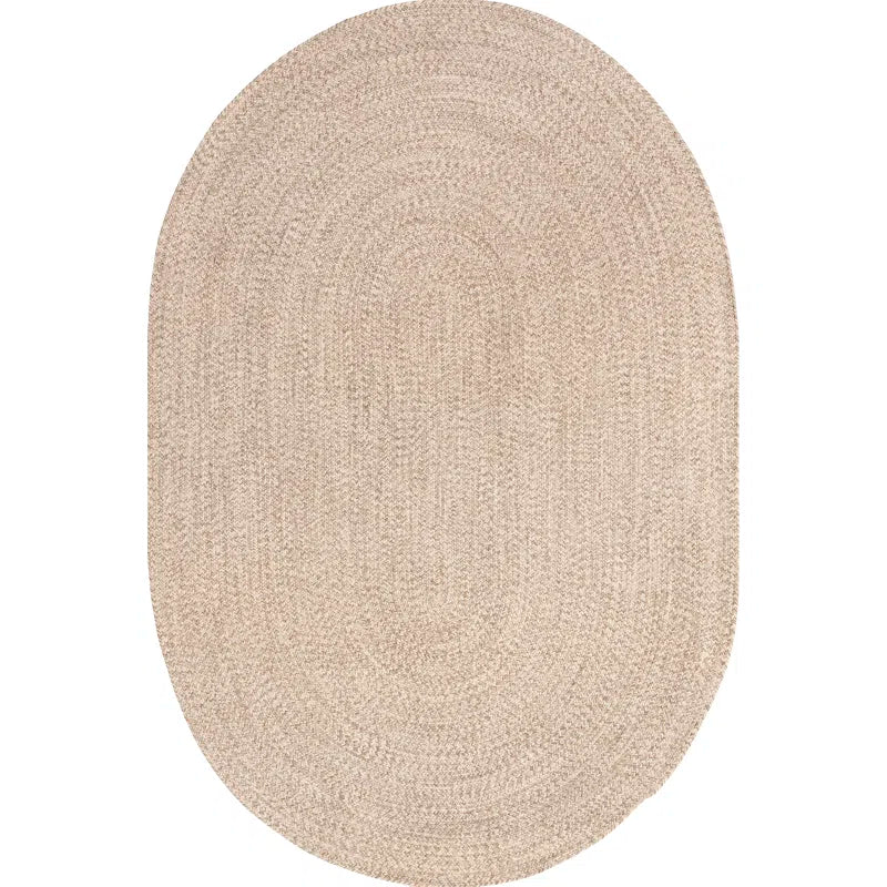 Darcy Braided Tan Indoor/Outdoor Rug - Real Life Co