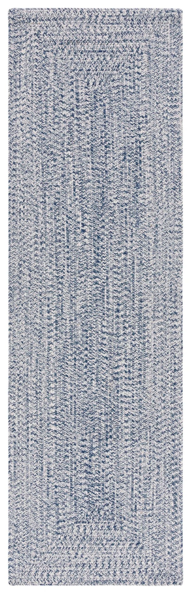 Dark Blue & Ivory Hand Woven Area Rug - Real Life Co