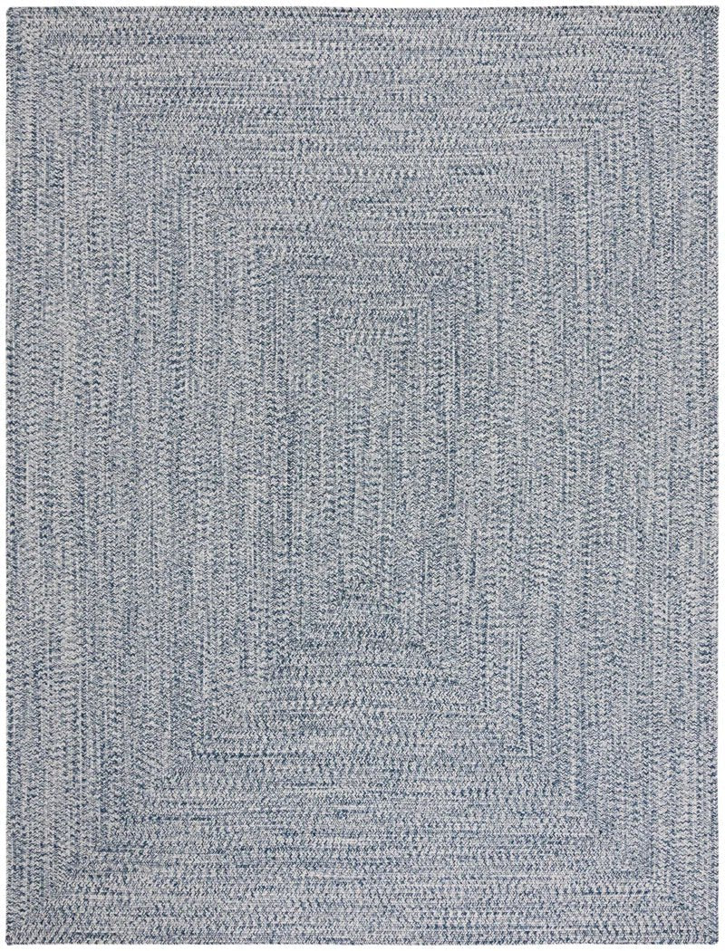 Dark Blue & Ivory Hand Woven Area Rug - Real Life Co