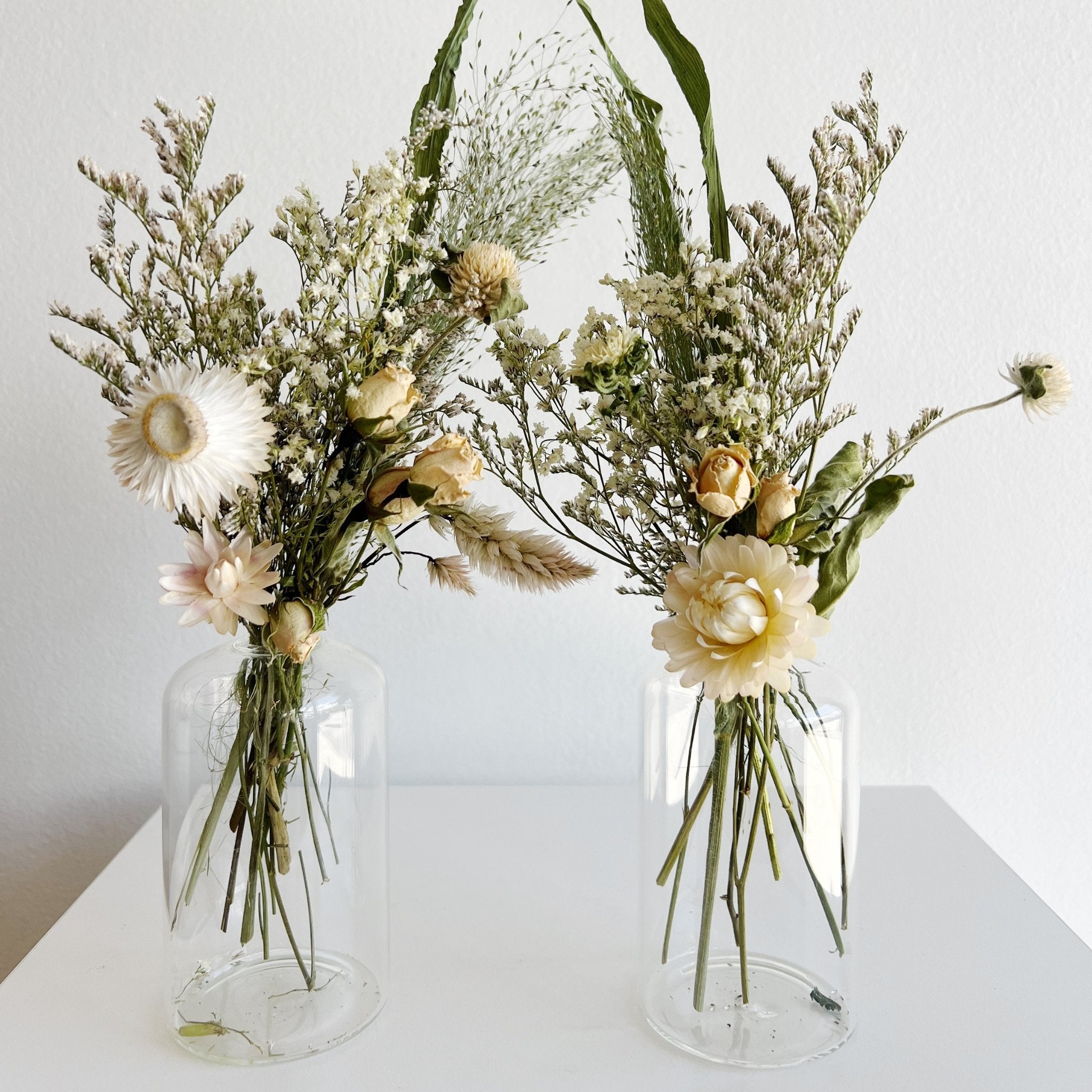 Dried Flower Bud Vase Arrangement