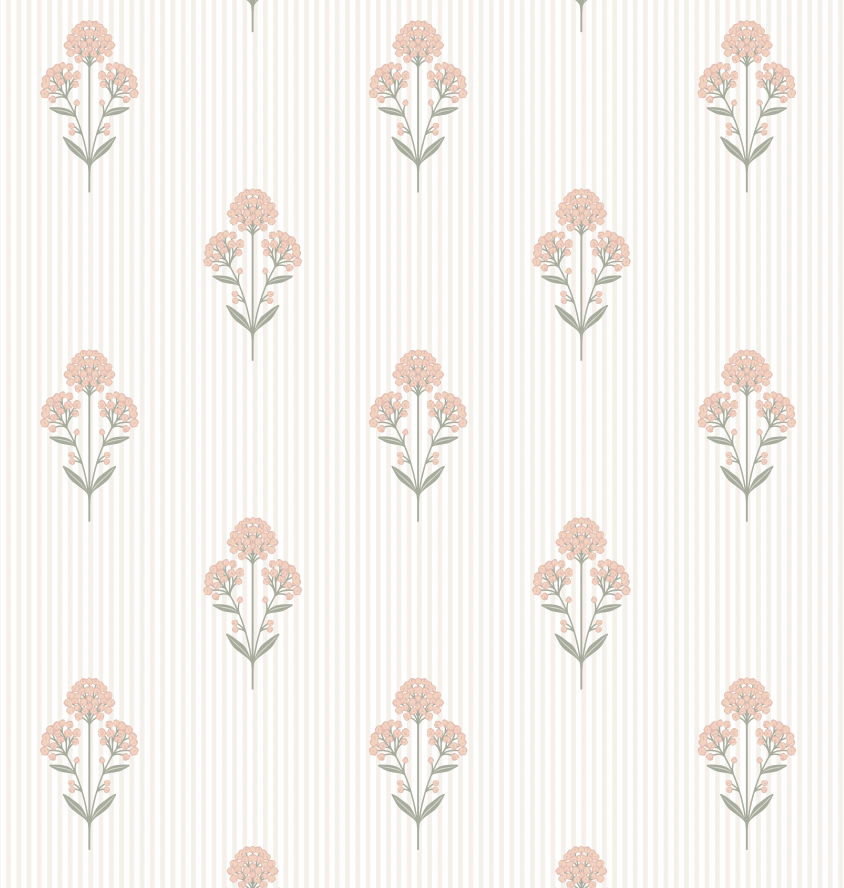 Floral and Striped Peel & Stick Wallpaper - Real Life Co