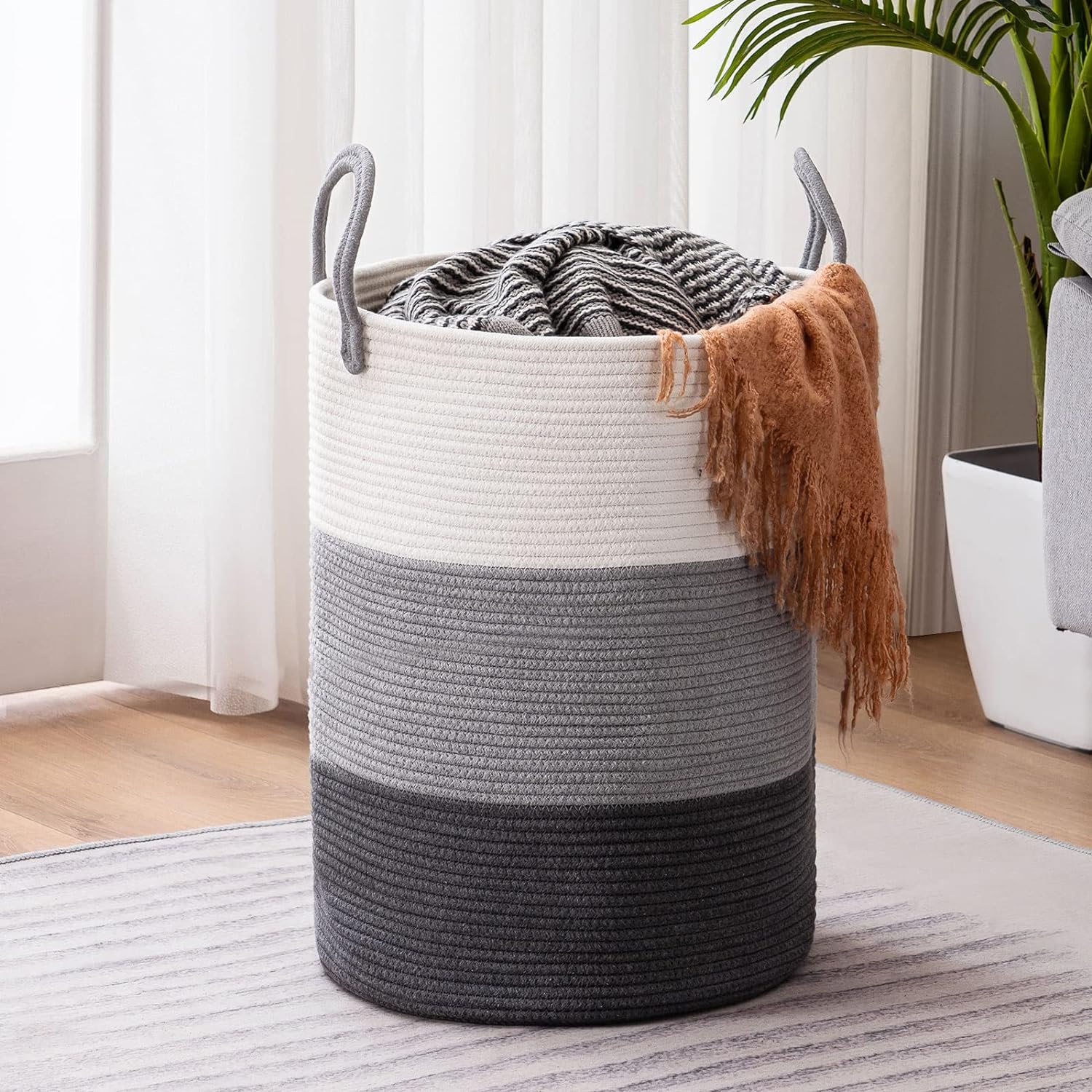 Jute Rope Laundry Hamper - Real Life Co