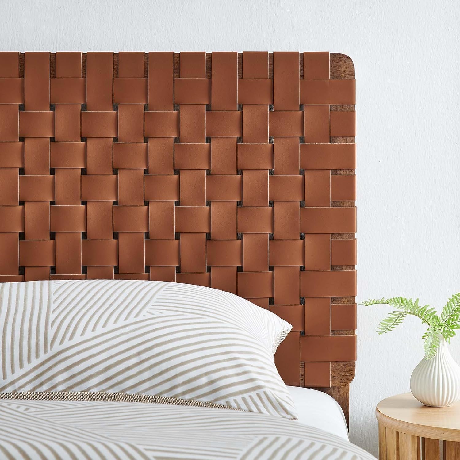 Leather Weave Headboard