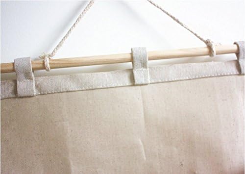 Linen/Cotton Wall Storage Organizer - Real Life Co