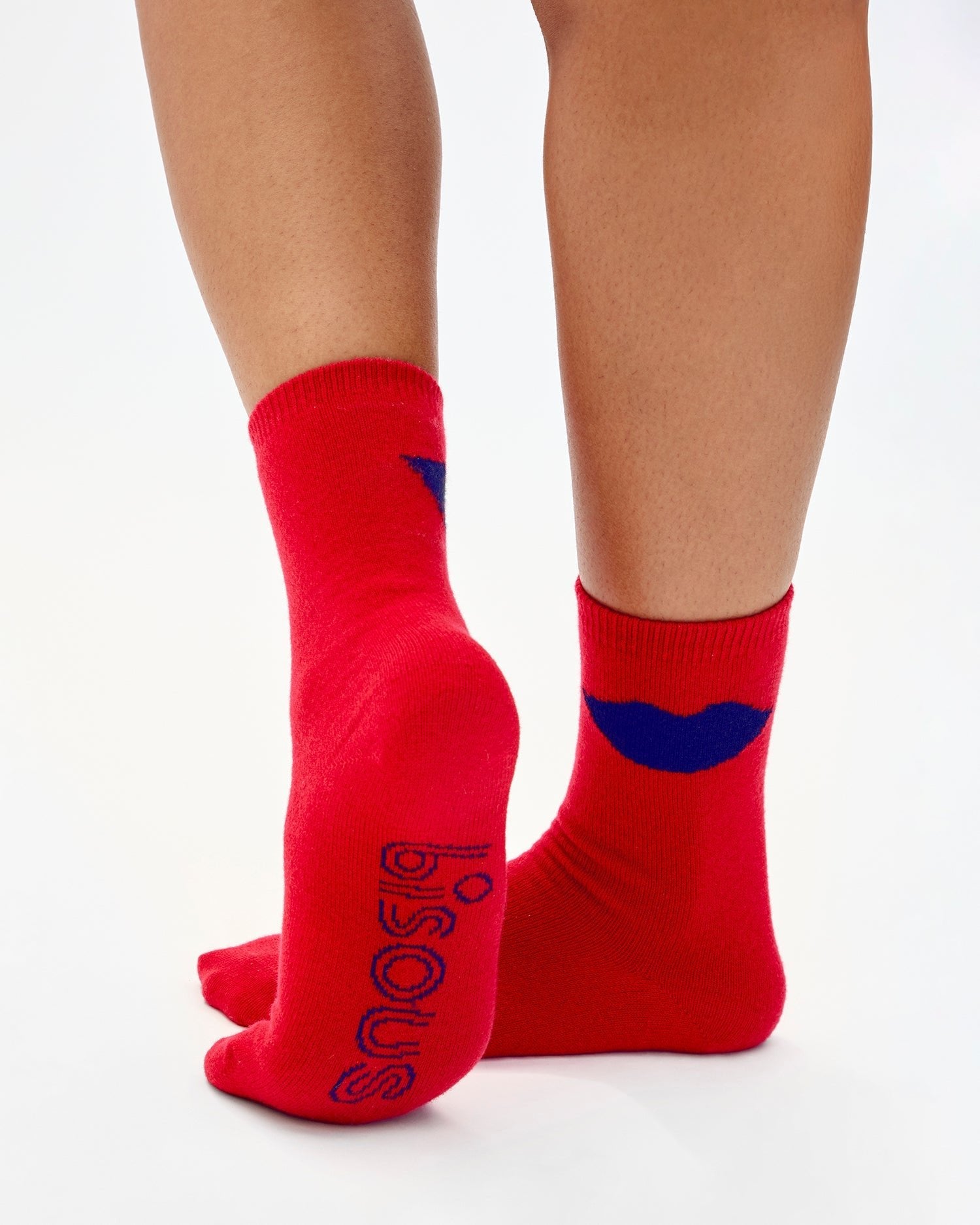 Lips Cashmere Crew Socks by Clare V. - Real Life Co.