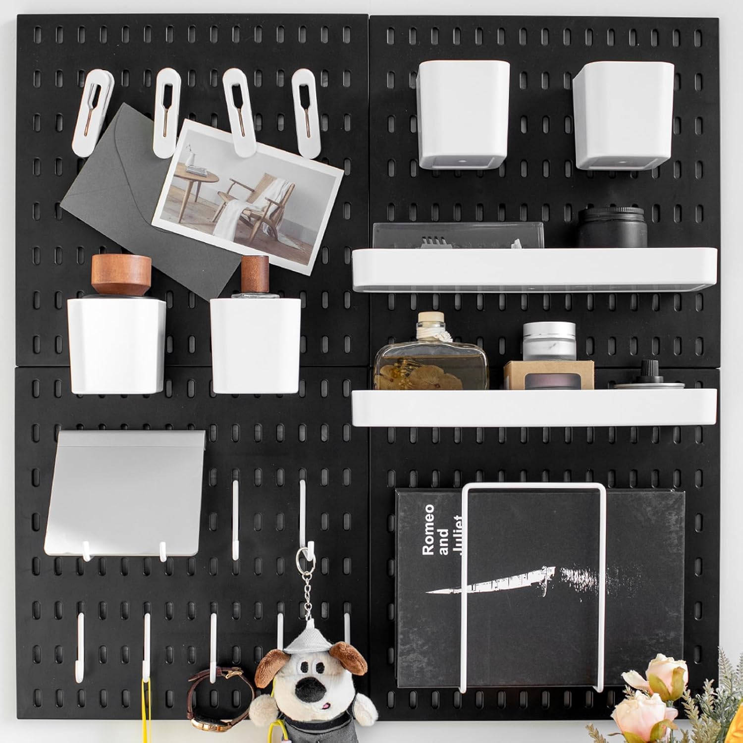 Pegboard Kit, 25.2" X 25.2" Organizer Panel – Nail-Free