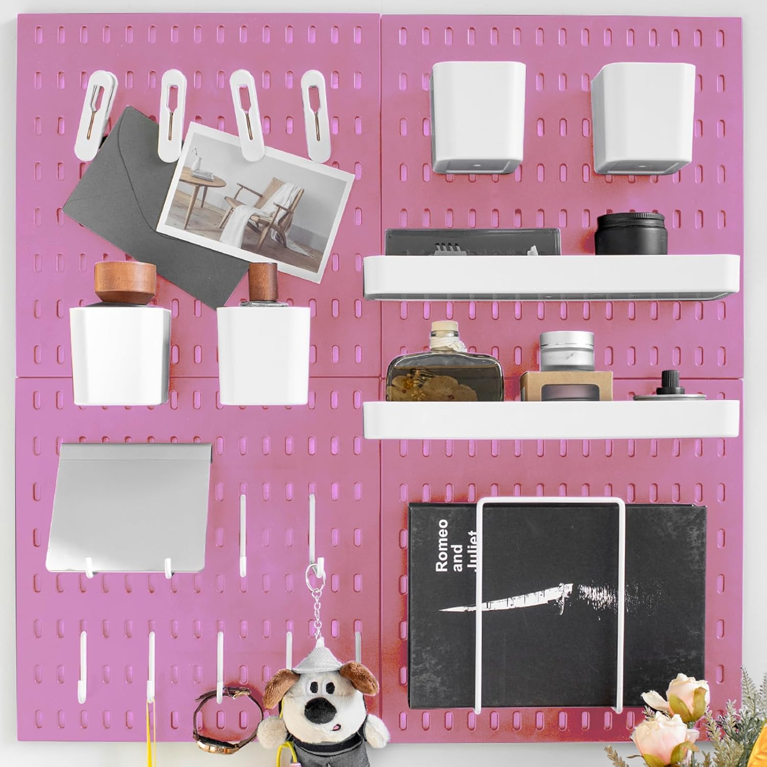 Pegboard Kit, 25.2" X 25.2" Organizer Panel – Nail - Free - Real Life Co