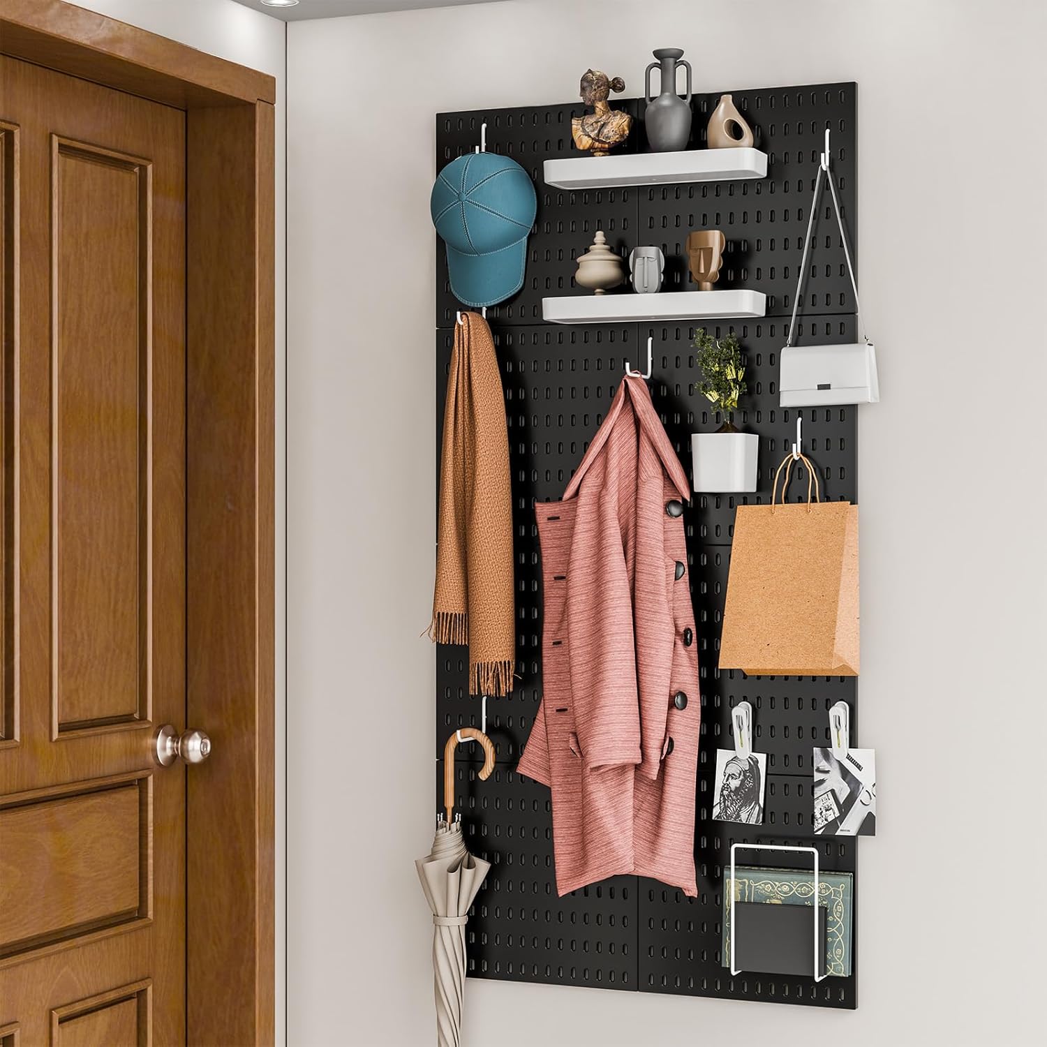 Pegboard Kit, 25.2" X 25.2" Organizer Panel – Nail-Free