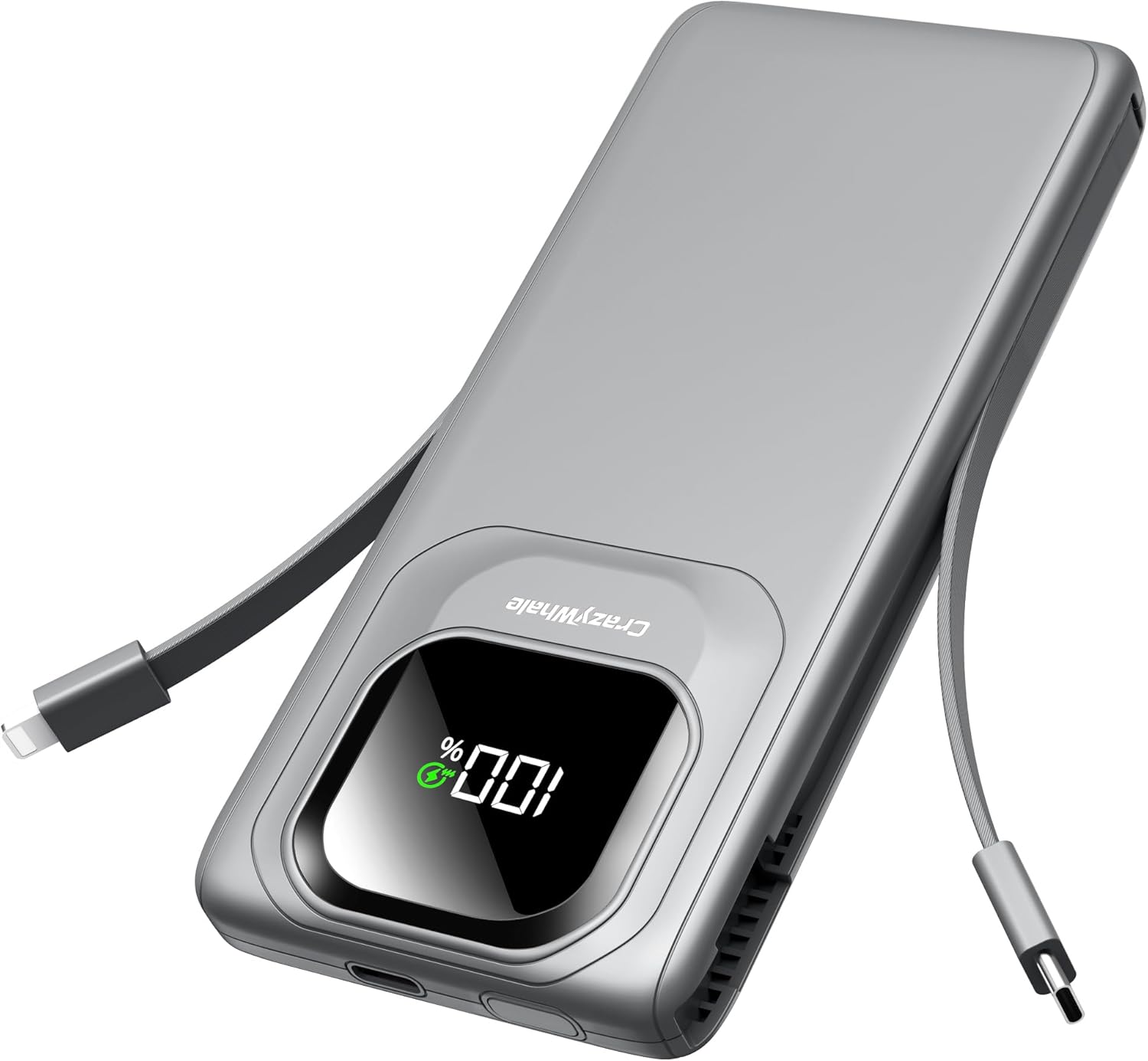 Portable Charger with Built - In Cables - Real Life Co.