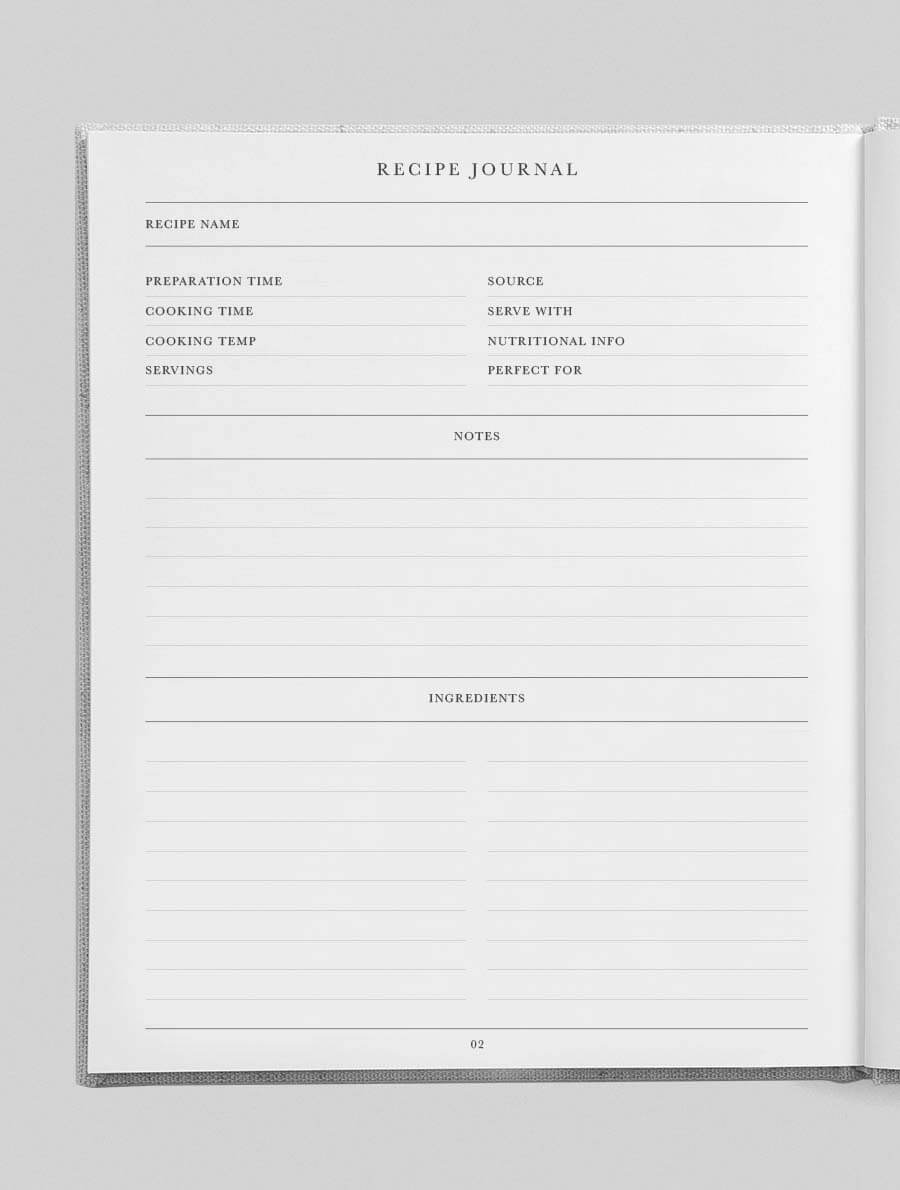 Recipes Journal. Olive - Real Life Co.