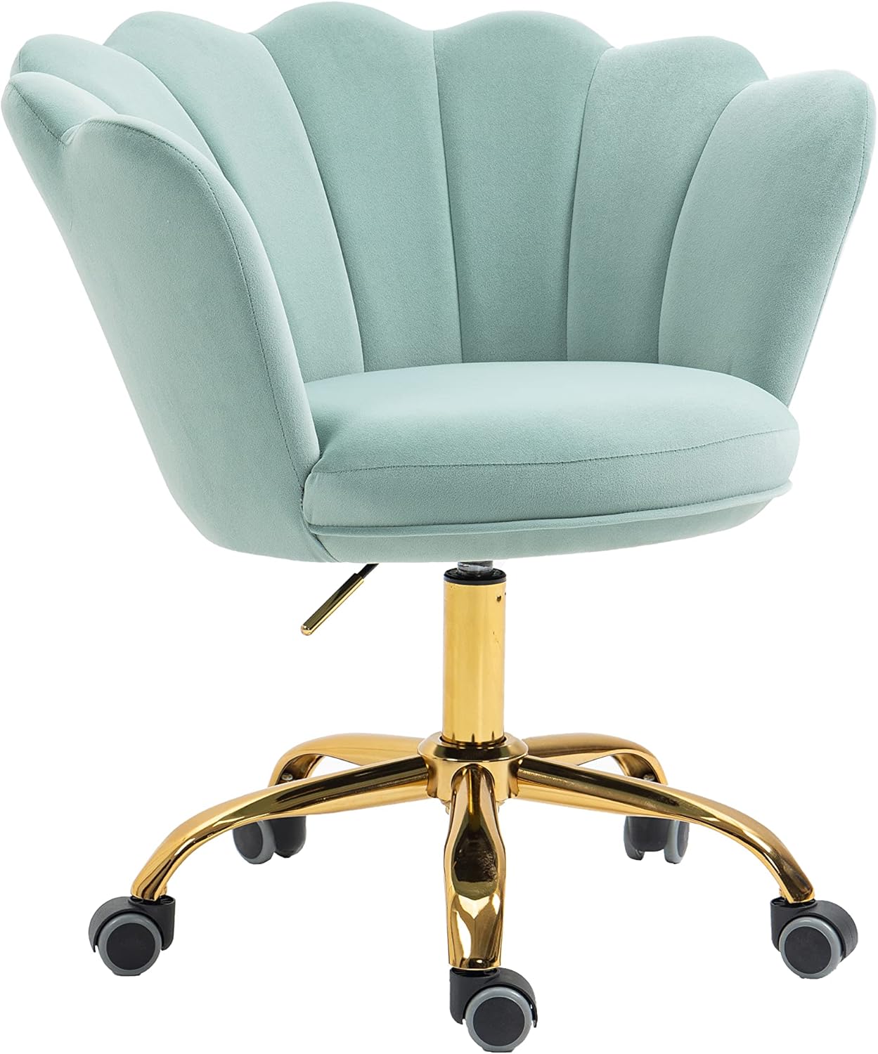 Seashell Back Swivel Vanity Desk Chair