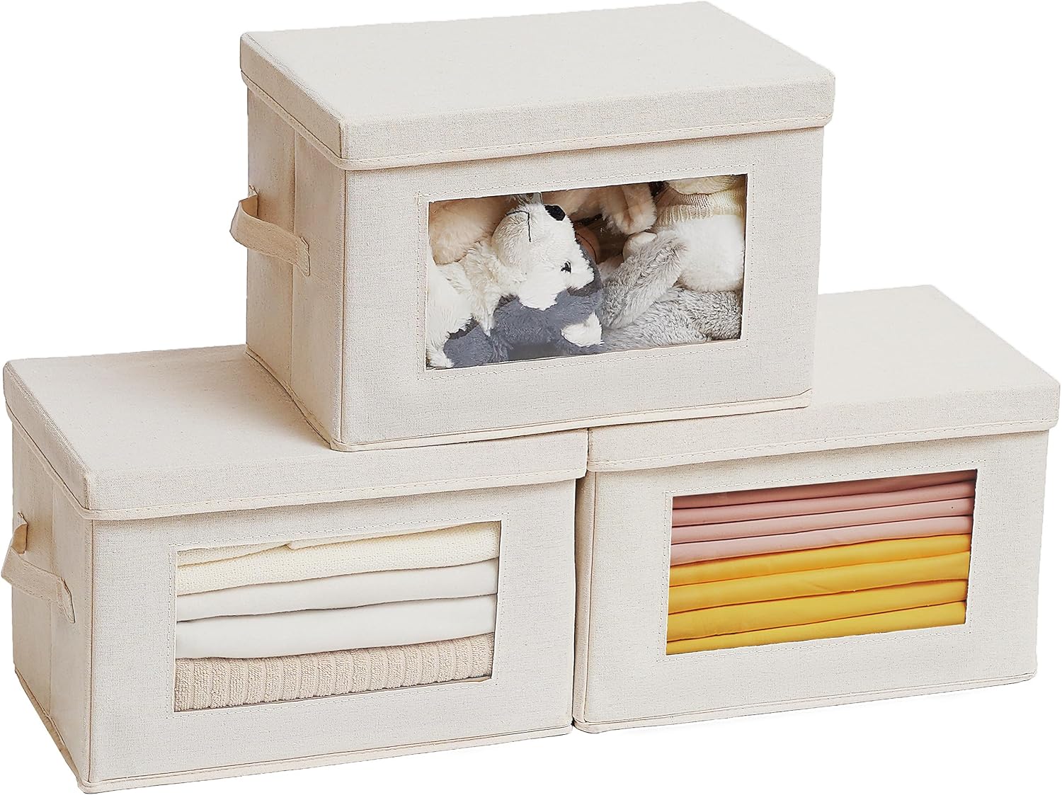 Storage Bins with Lids/ 4 pack