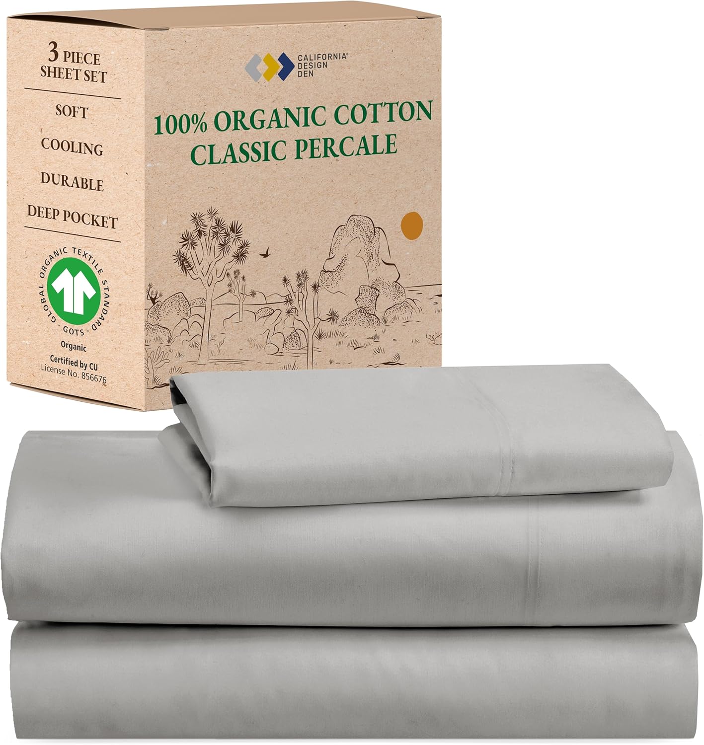 The Organic Percale Solids - Real Life Co