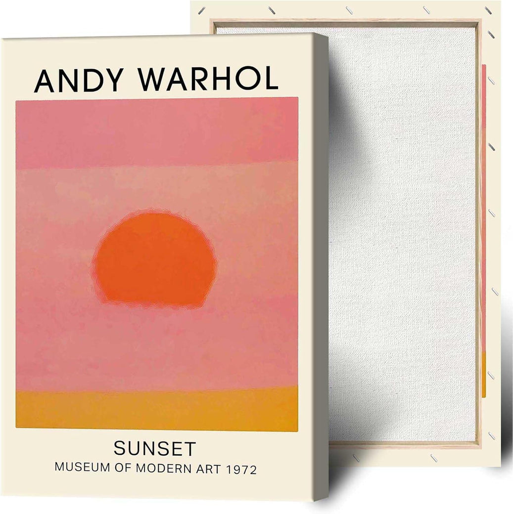 Vintage Andy Warhol Posters Abstract Sunset