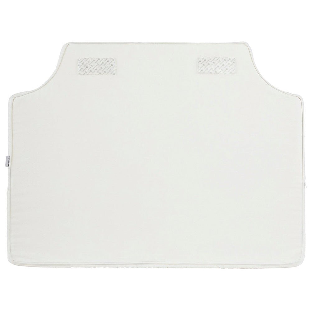 White with Blush Pipe Headboard