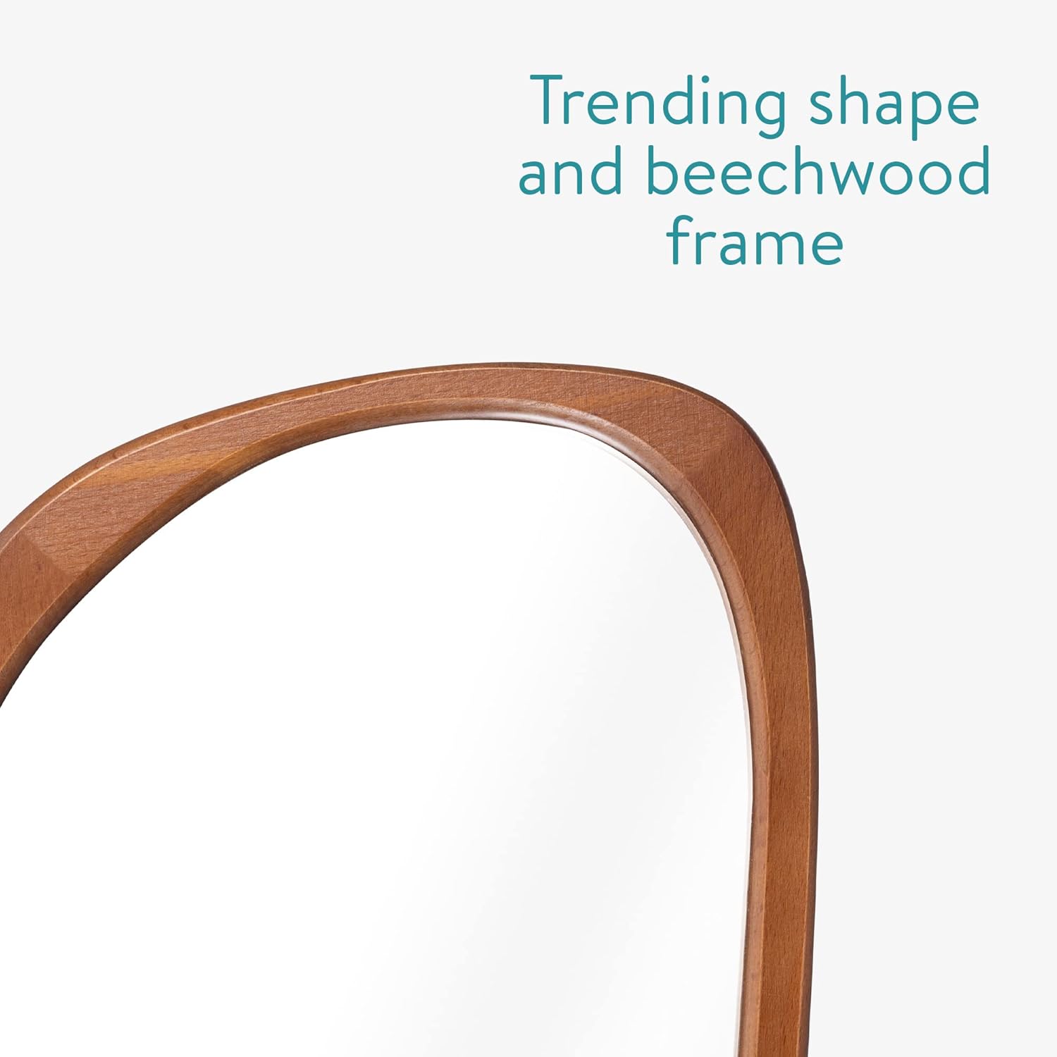 Wooden Asymmetrical Mirror - Real Life Co