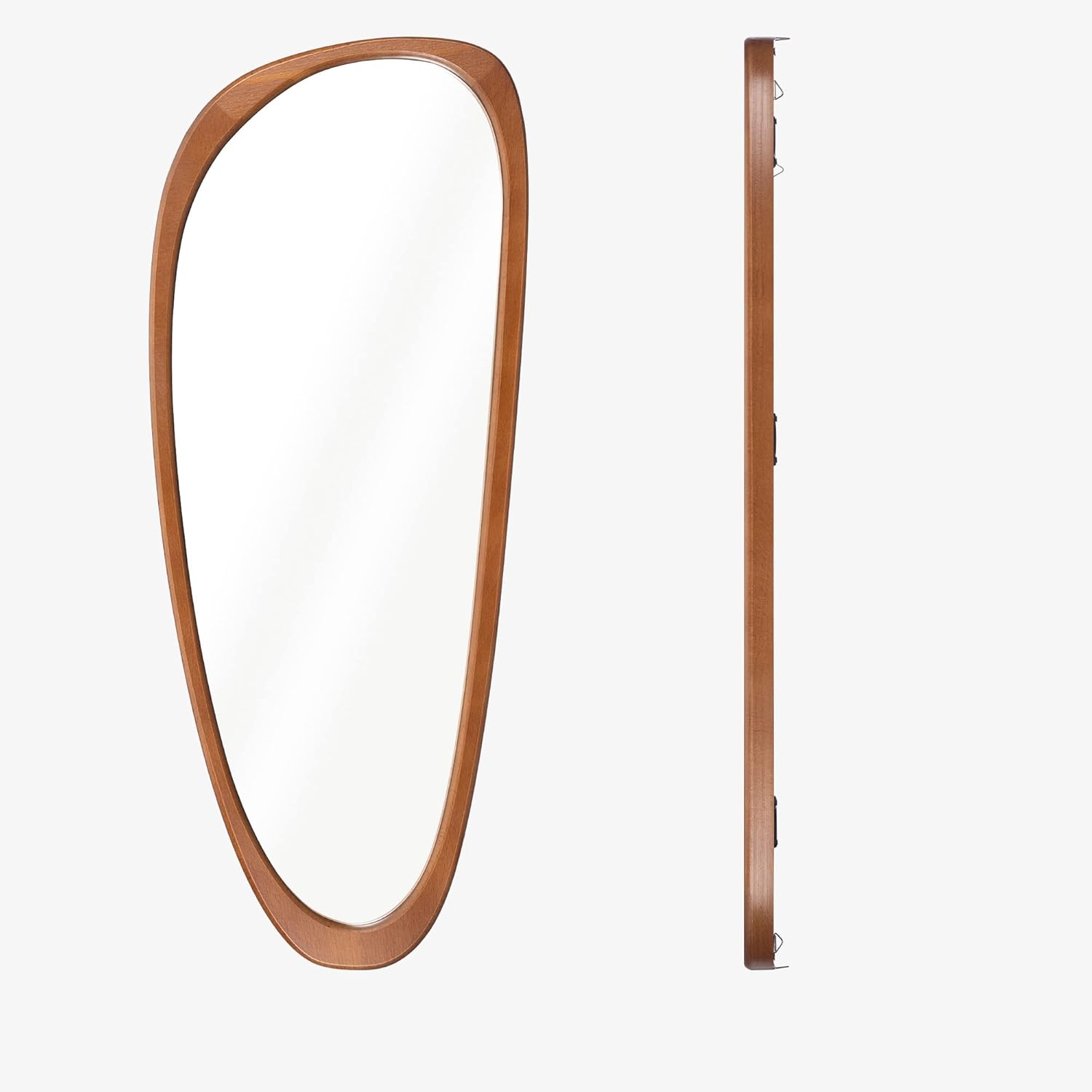 Wooden Asymmetrical Mirror - Real Life Co