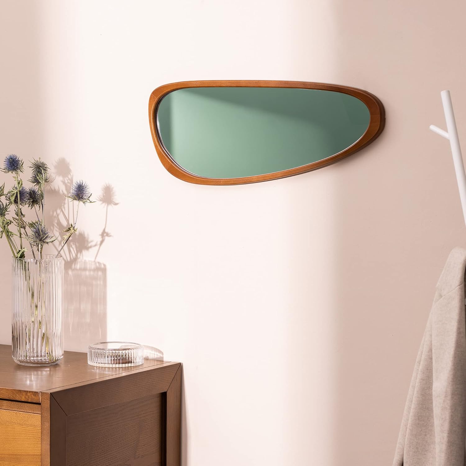 Wooden Asymmetrical Mirror - Real Life Co