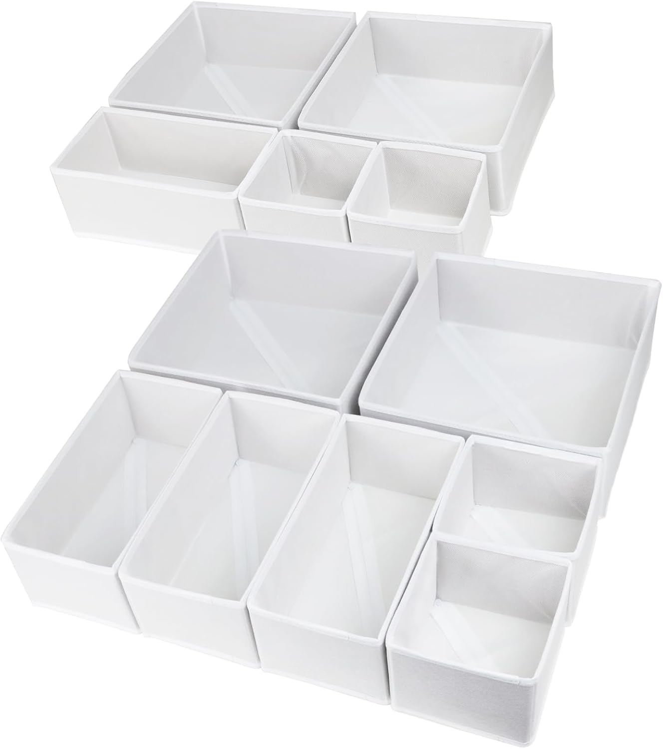12 Pack Drawer Organizers mix and match sizes - Real Life Co