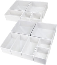 12 Pack Drawer Organizers mix and match sizes - Real Life Co