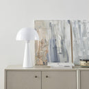 16" Blush Pink Metal Mushroom Lamp - Real Life Co