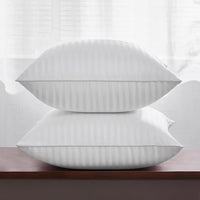 18 X 18 Throw Pillow Inserts, Firm and Fluffy Decorative Square Pillows for Couch Bed Sofa with Soft Cotton Cover White Cushion with down Alternative Pack of 2 - Real Life Co