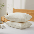 2 Pack Organic Cotton down Feather Pillows - Real Life Co