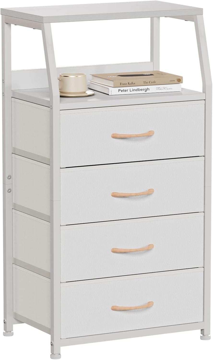 White / 4 Drawers