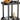 Bellwood Bar Cart, Serving Trolley, Side Table, Walnut/Black - Real Life Co