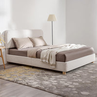 Boucle Bed Frame - Real Life Co