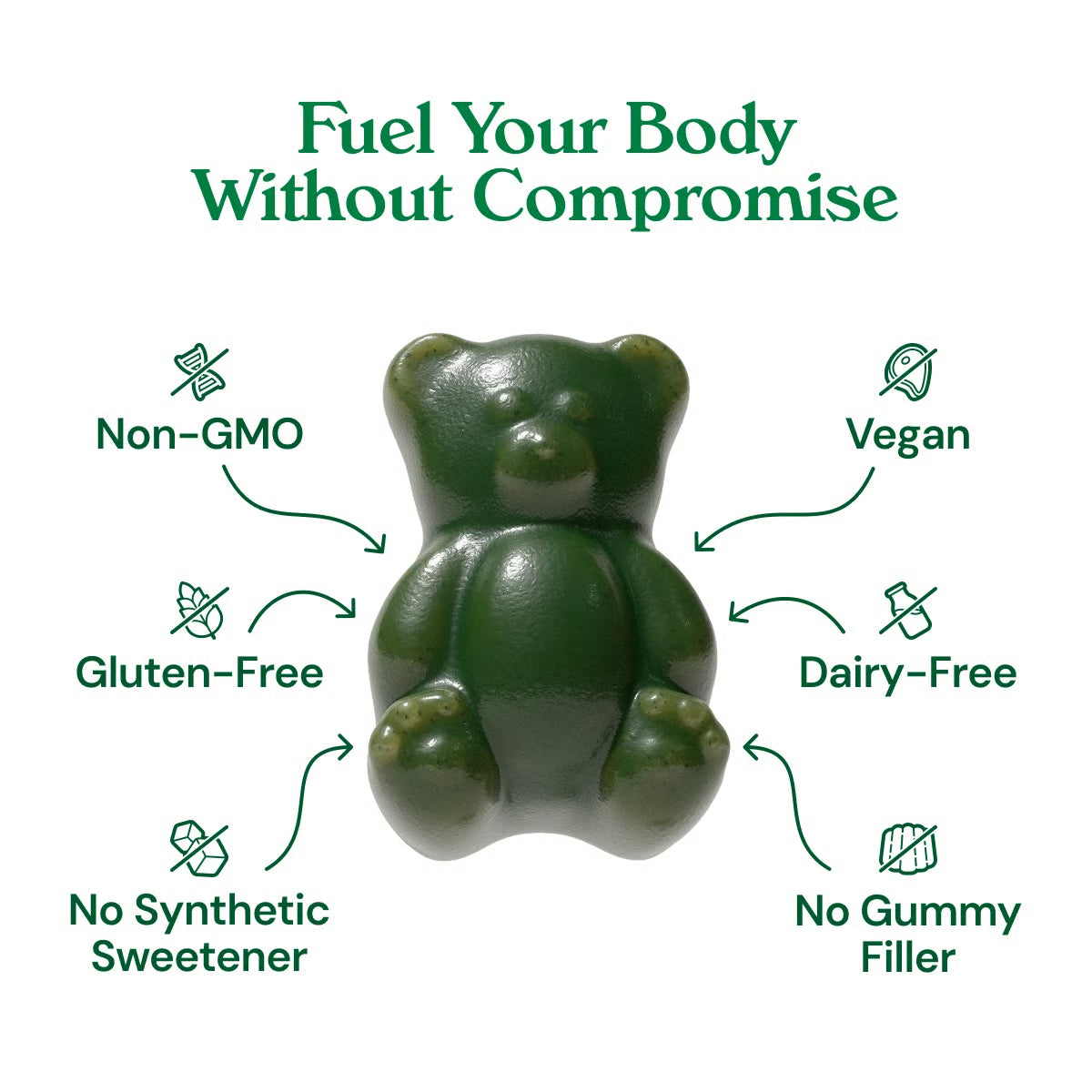 Grüns: Multivitamin Superfood Gummy Bears