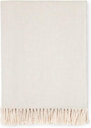 Celine Herringbone, 100% Cotton Throw Blanket - Real Life Co