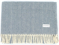 Celine Herringbone, 100% Cotton Throw Blanket - Real Life Co