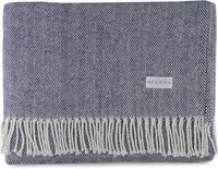 Celine Herringbone, 100% Cotton Throw Blanket - Real Life Co