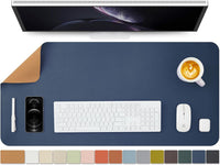 Cork Desk Mat - Dual - Sided Desk Pad for Office and Home - Desk Organization and Accessories - Ideal for Large Mouse Pad and Desk Mats on Top of Desks(Beige,31.5"X 15.7") - Real Life Co