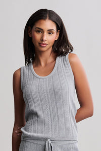 Cozychic Ultra Lite® Cable Knit Tank - Real Life Co.