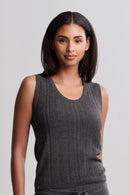 Cozychic Ultra Lite® Cable Knit Tank - Real Life Co.