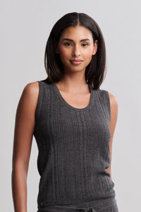 Cozychic Ultra Lite® Cable Knit Tank - Real Life Co.
