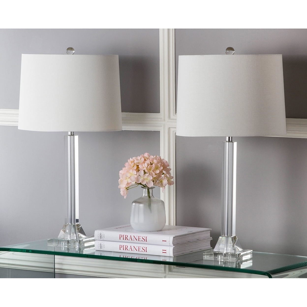 Crystal Column Lamp (Set of 2)