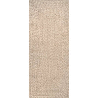 Darcy Braided Tan Indoor/Outdoor Rug - Real Life Co