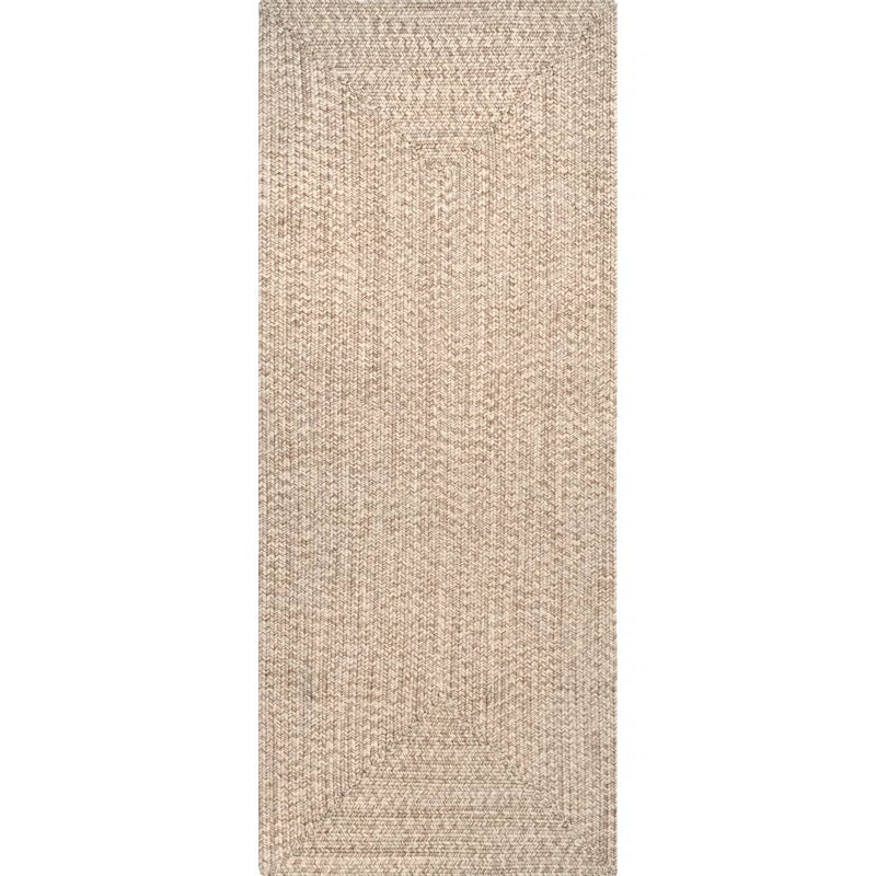 Darcy Braided Tan Indoor/Outdoor Rug - Real Life Co