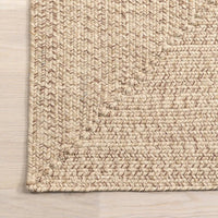Darcy Braided Tan Indoor/Outdoor Rug - Real Life Co