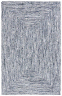Dark Blue & Ivory Hand Woven Area Rug - Real Life Co
