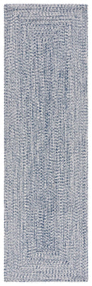Dark Blue & Ivory Hand Woven Area Rug - Real Life Co